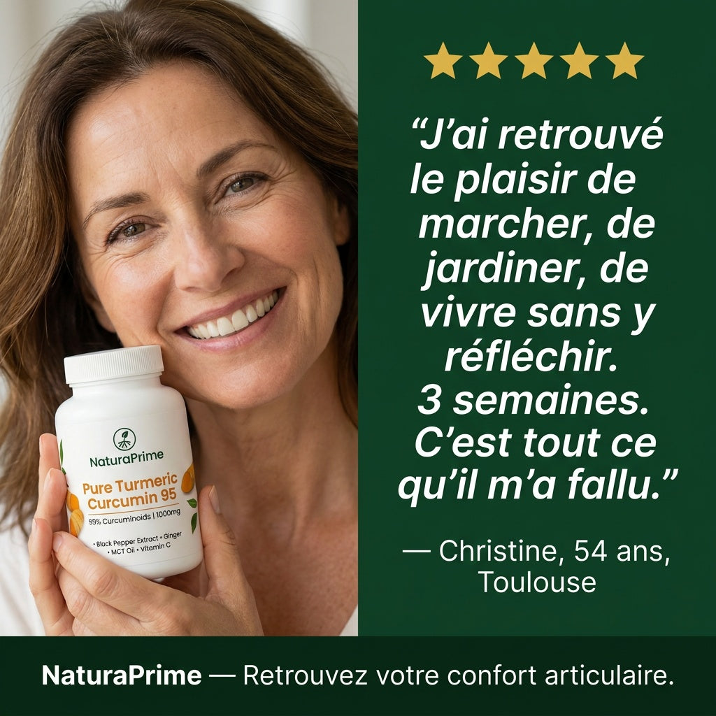 NaturaPrime Curcuma 95% + BioPerine® — Confort Articulaire ⎜90 gélules