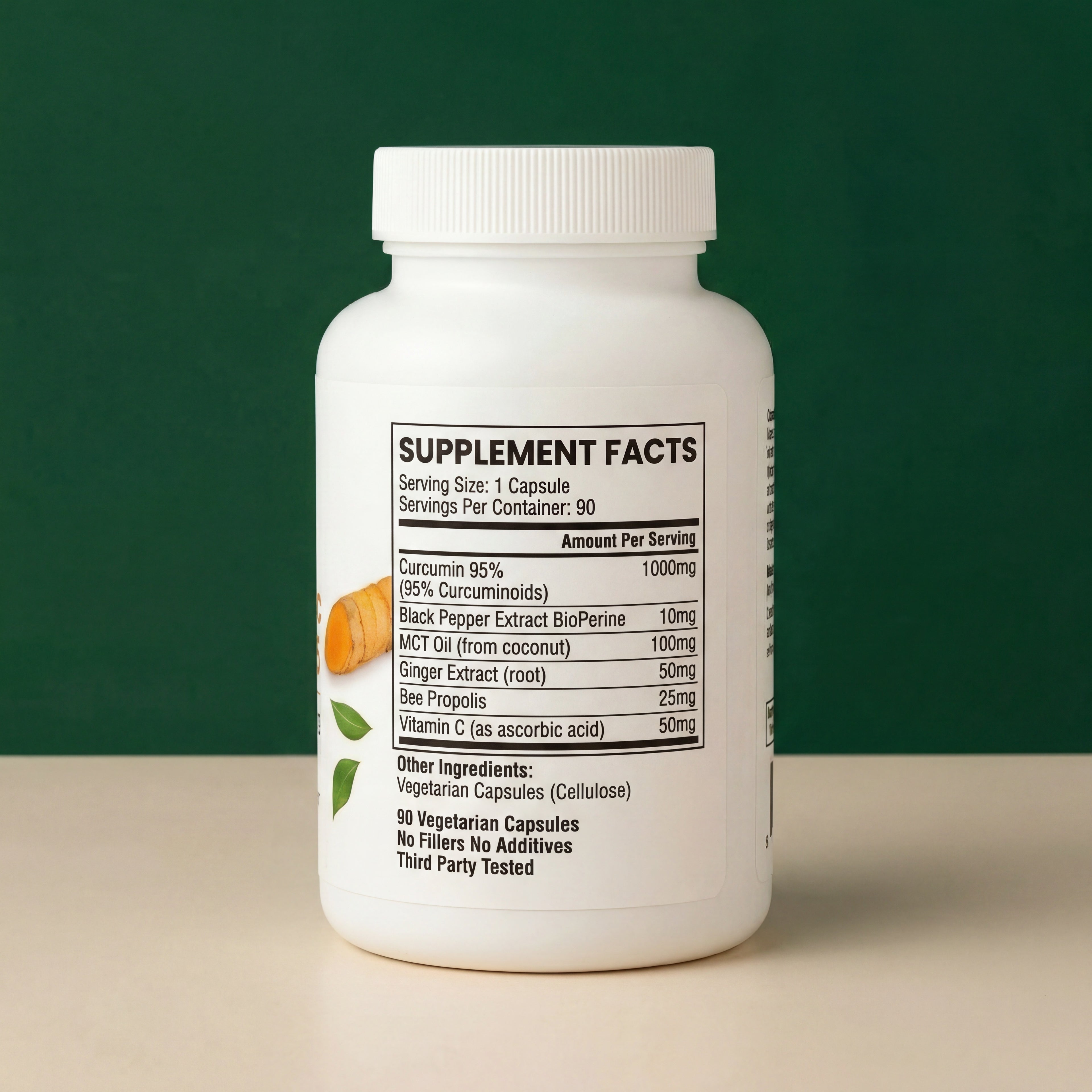 NaturaPrime Curcuma 95% + BioPerine® — Confort Articulaire ⎜90 gélules