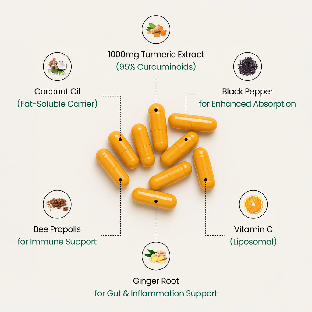 Composition cure 120 jours NaturaPrime curcuma 95% curcuminoïdes